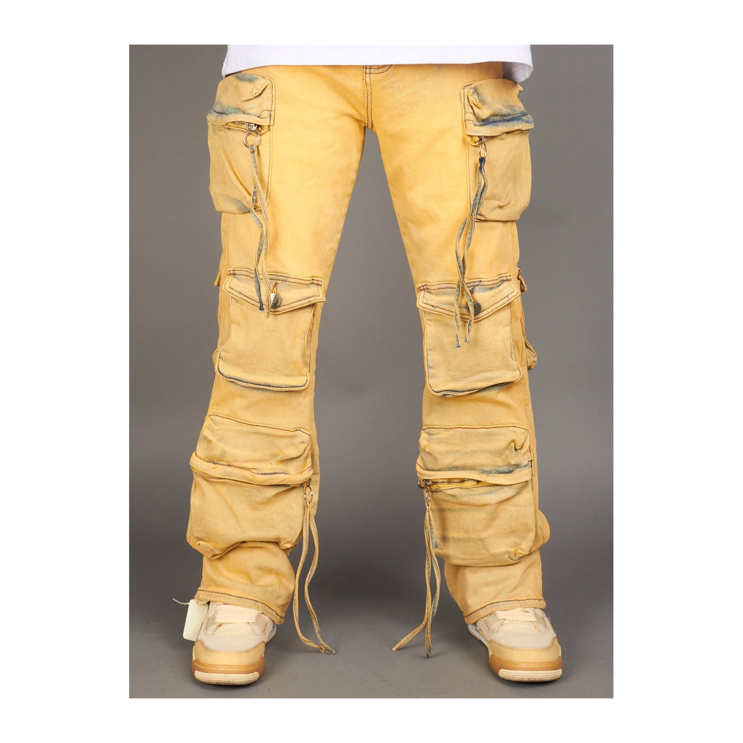 Politics "Weaver 291" Baggy Cargo Jean — Vintage Blue, view 3