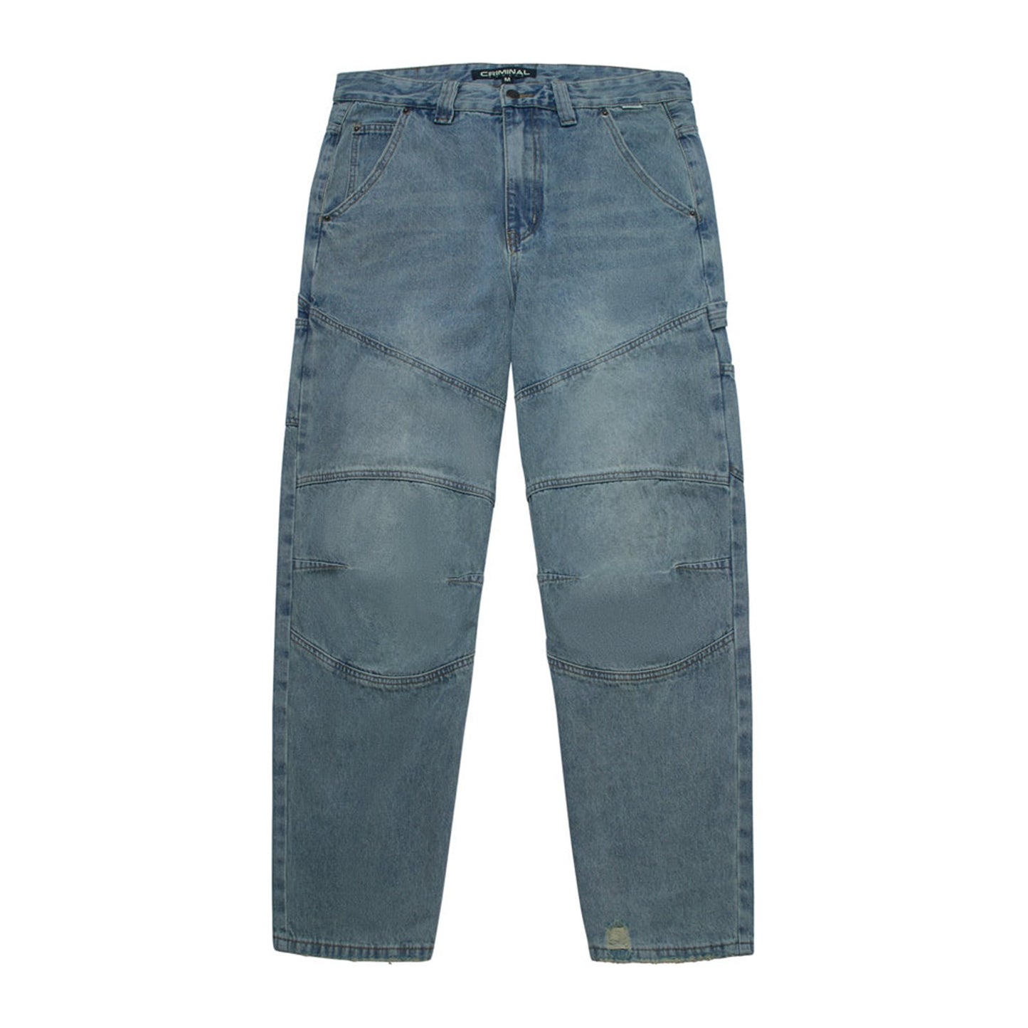 Criminal Damage Franklin Pant — Washed Blue, view 5