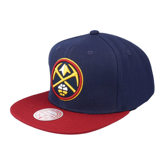 Mitchell & Ness Denver Nuggets 2-Tone Snapback — Navy/Maroon