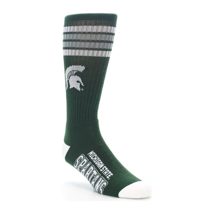 FBF Originals Michigan State Spartans Crew Sock — Green/White