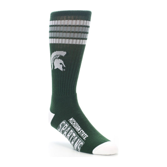 FBF Originals Michigan State Spartans Crew Sock — Green/White
