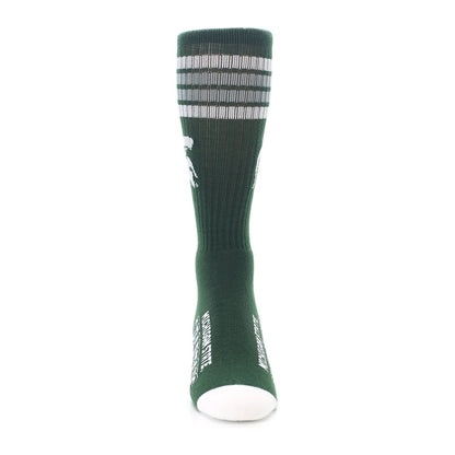 FBF Originals Michigan State Spartans Crew Sock — Green/White, view 2