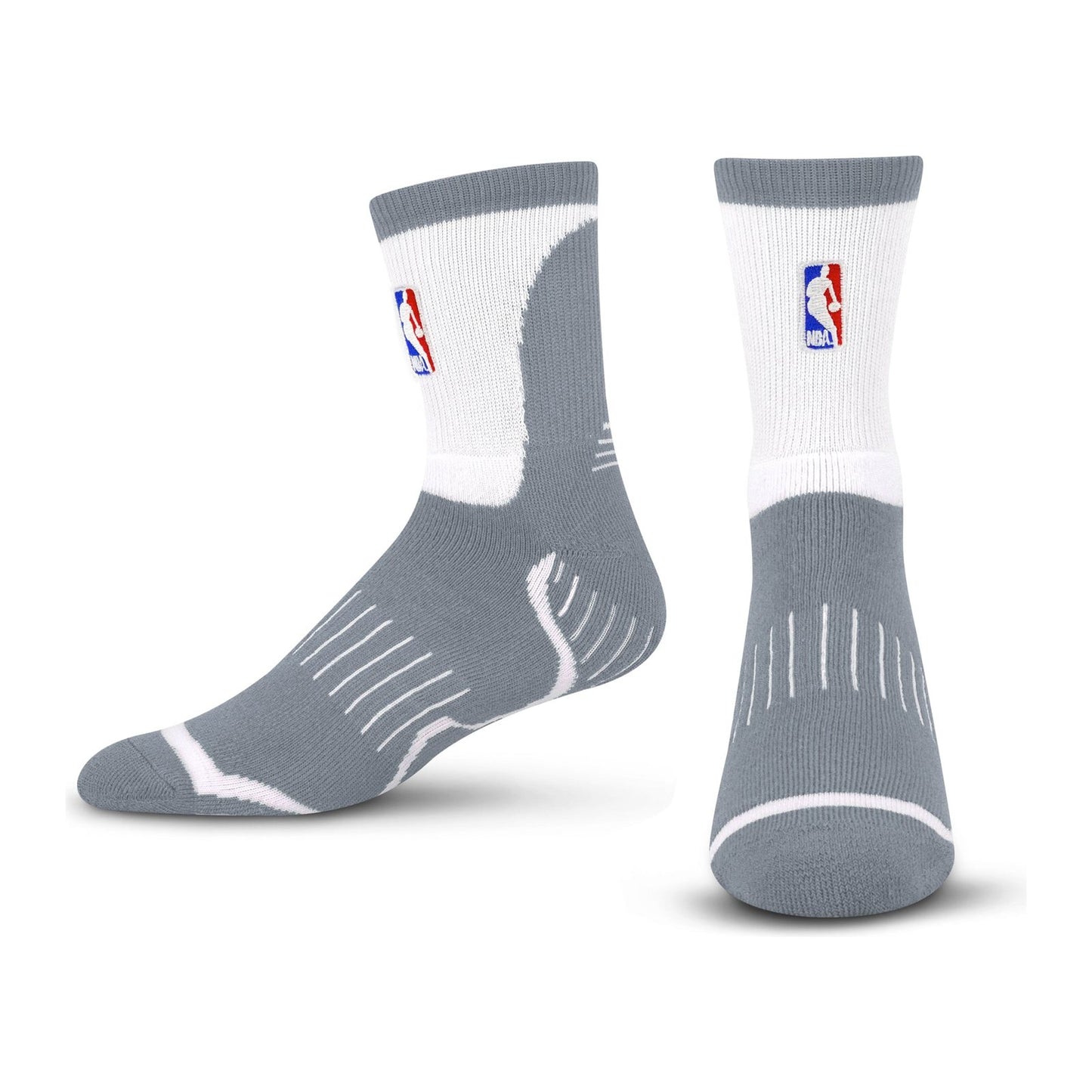 For Bare Feet NBA Logoman Surge Quarter Sock — Cool Grey