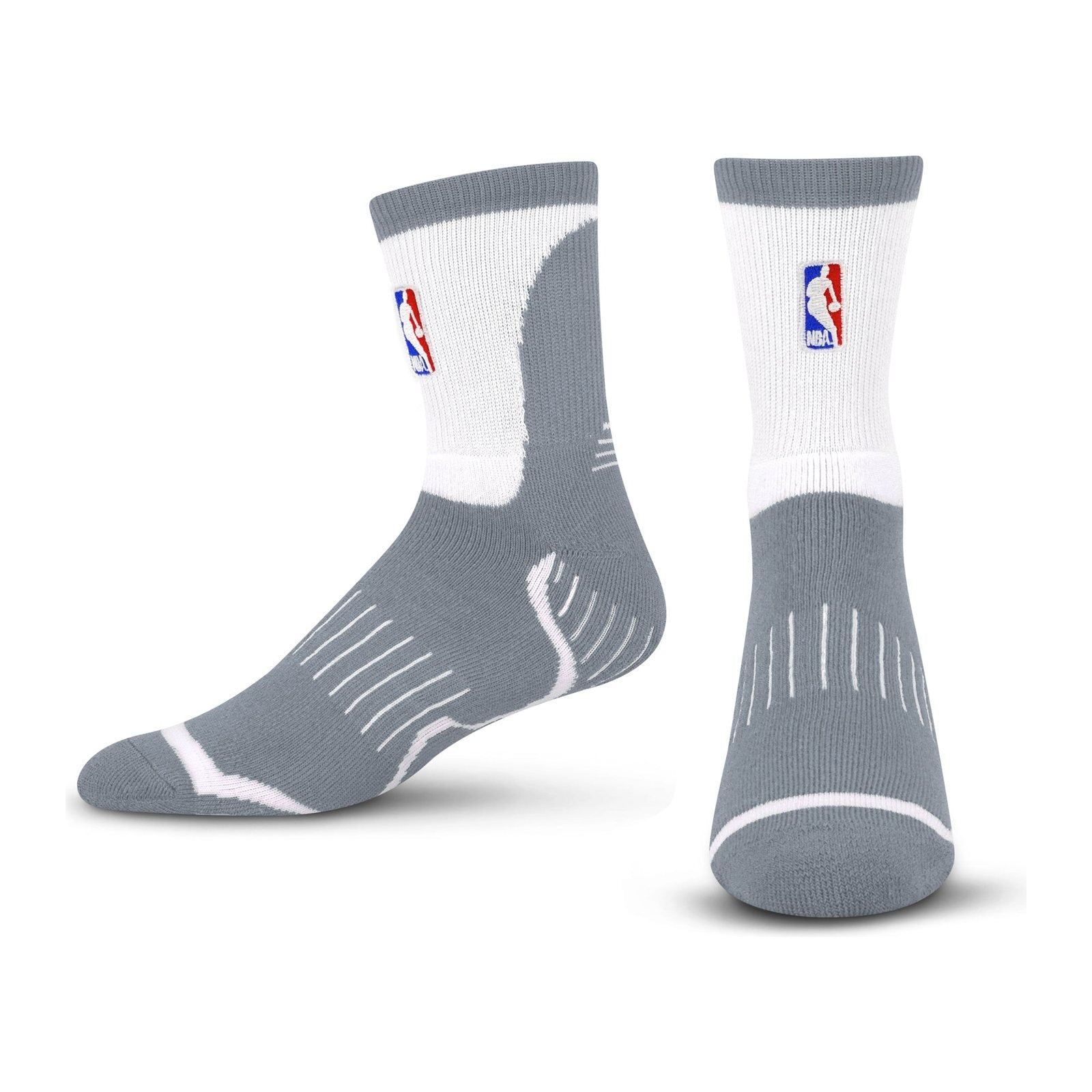 For Bare Feet NBA Logoman Surge Quarter Sock — Cool Grey