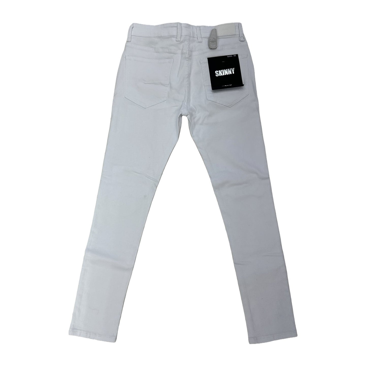 KDNK Rip & Repair Jean — White, view 6