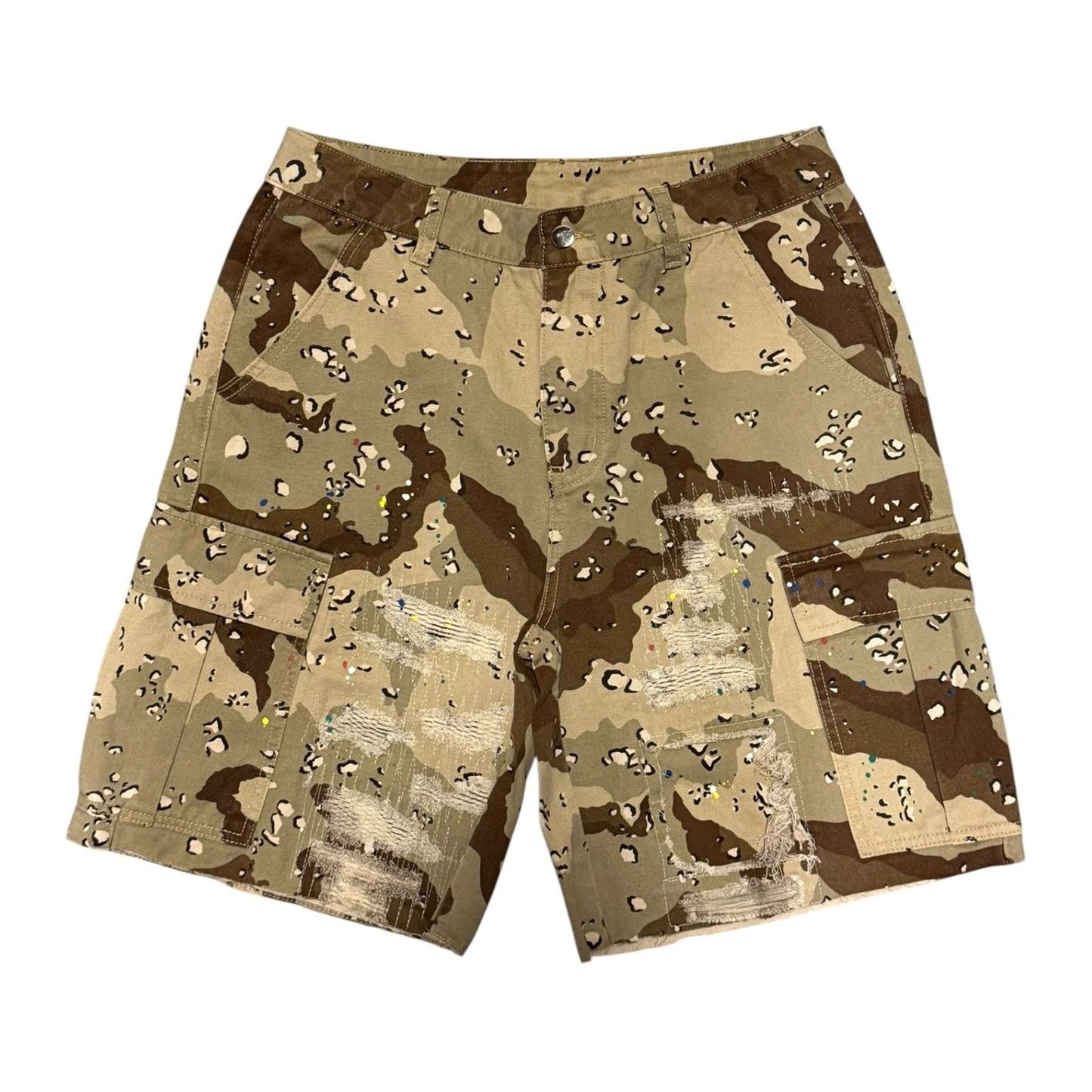 Concept Woodland Camo Denim Short, view 2