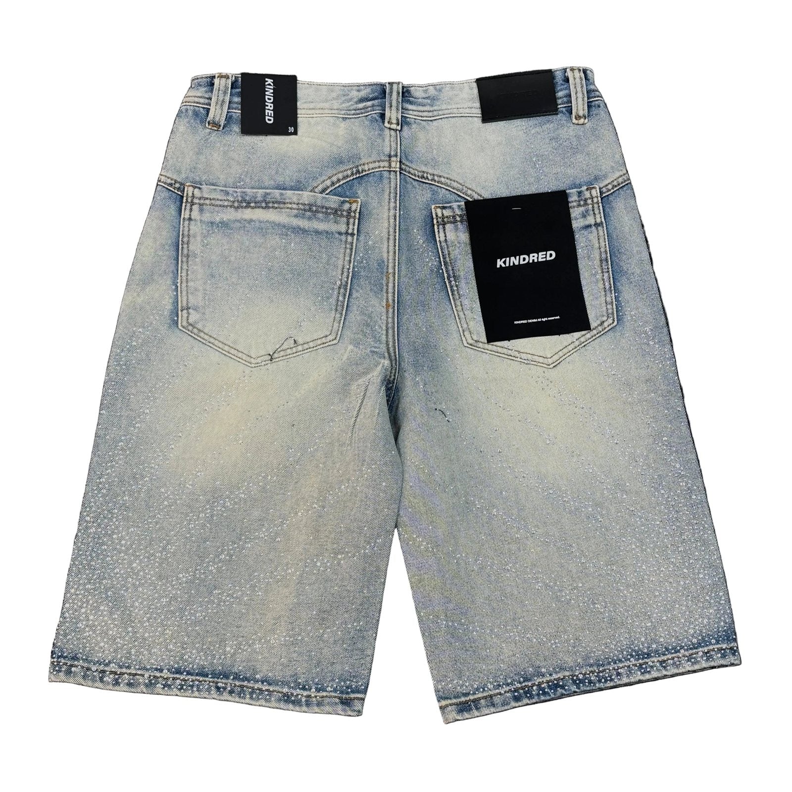 Kindred Washed Rhinestone Short — Light Blue, view 2