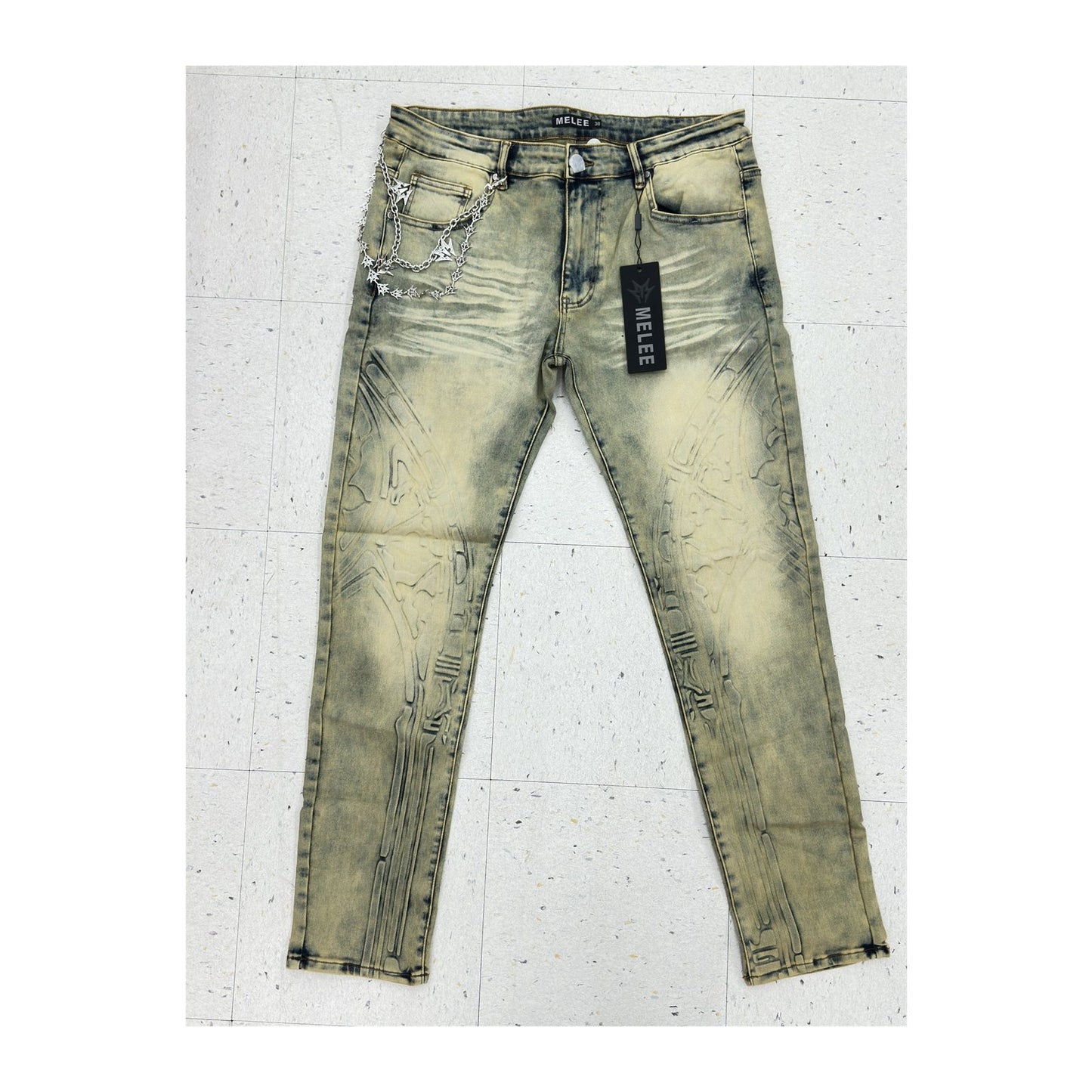 Melee "Topeka" Skinny Jean — Light Stone