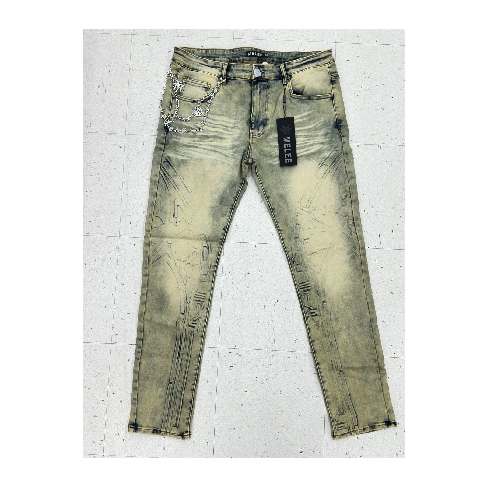 Melee "Topeka" Skinny Jean — Light Stone