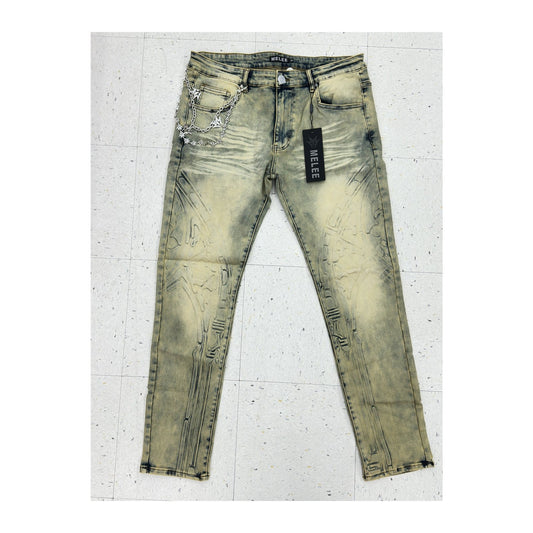 Melee "Topeka" Skinny Jean — Light Stone