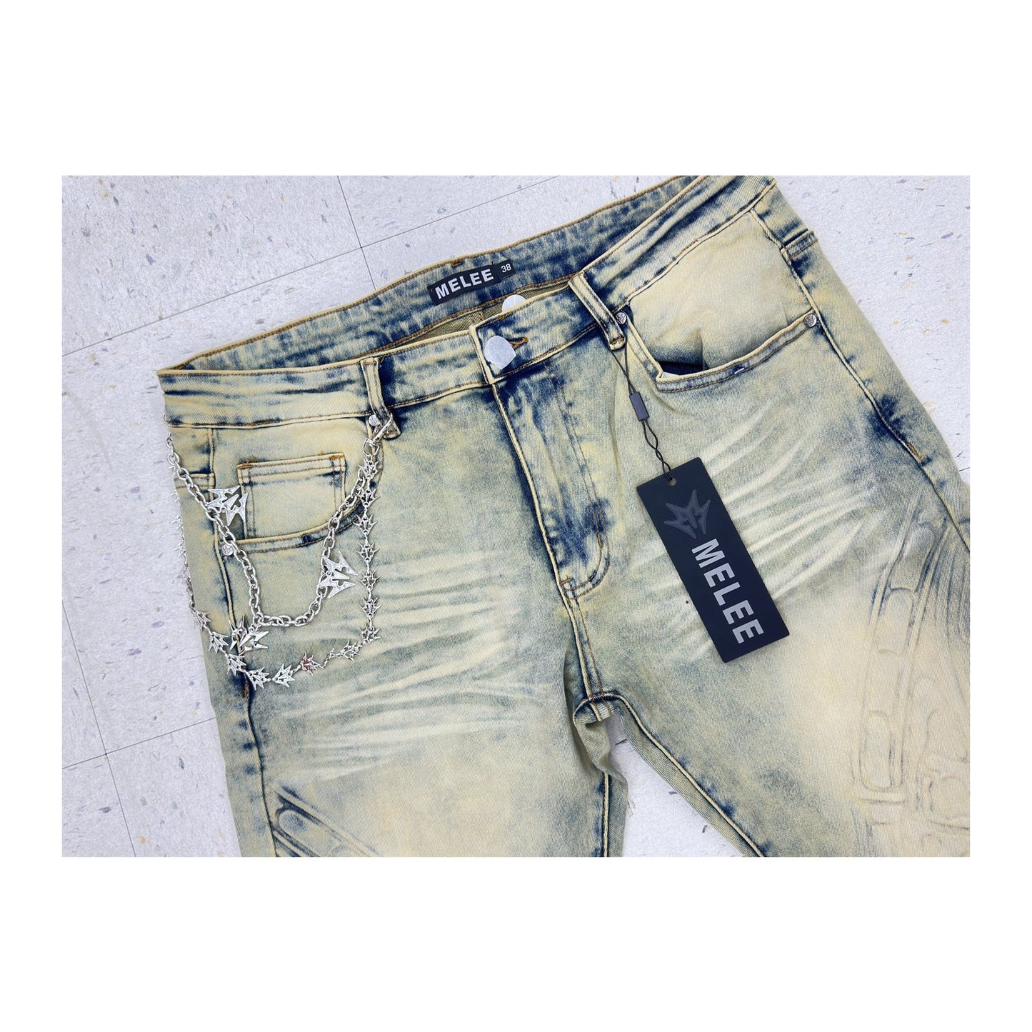 Melee "Topeka" Skinny Jean — Light Stone, view 2