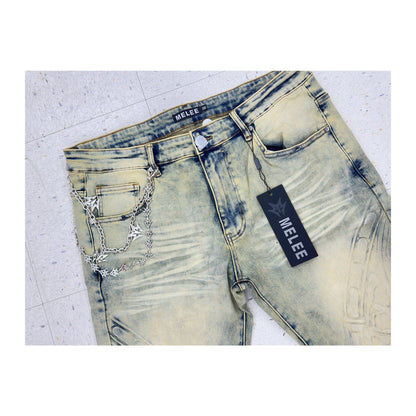 Melee "Topeka" Skinny Jean — Light Stone, view 5