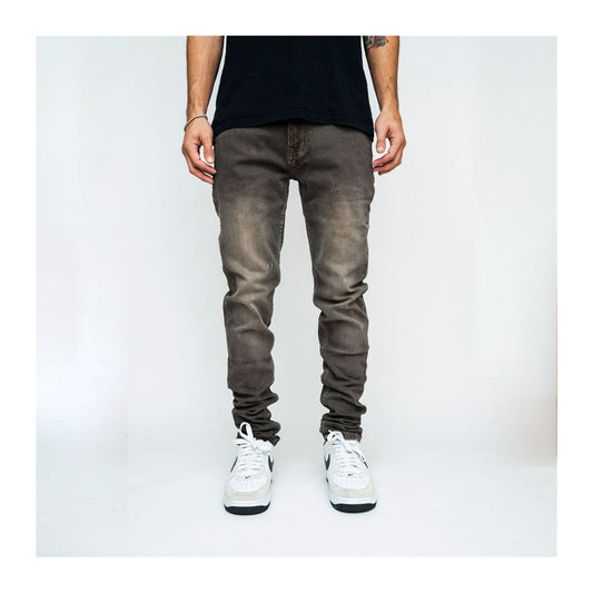 Pali Denim "Desert" Jean — Brown Acid Wash