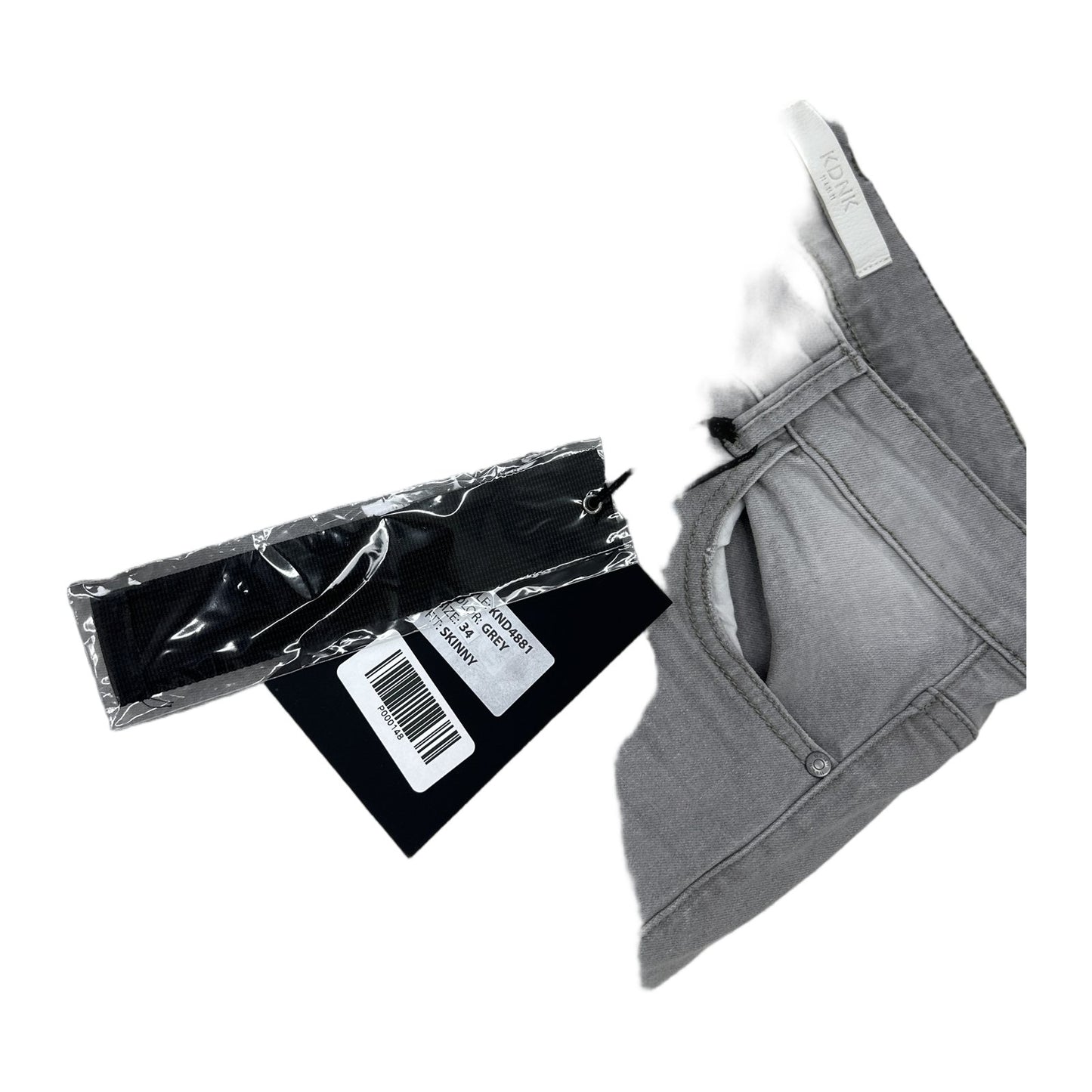 KDNK Distressed Skinny Jean — Grey, view 2