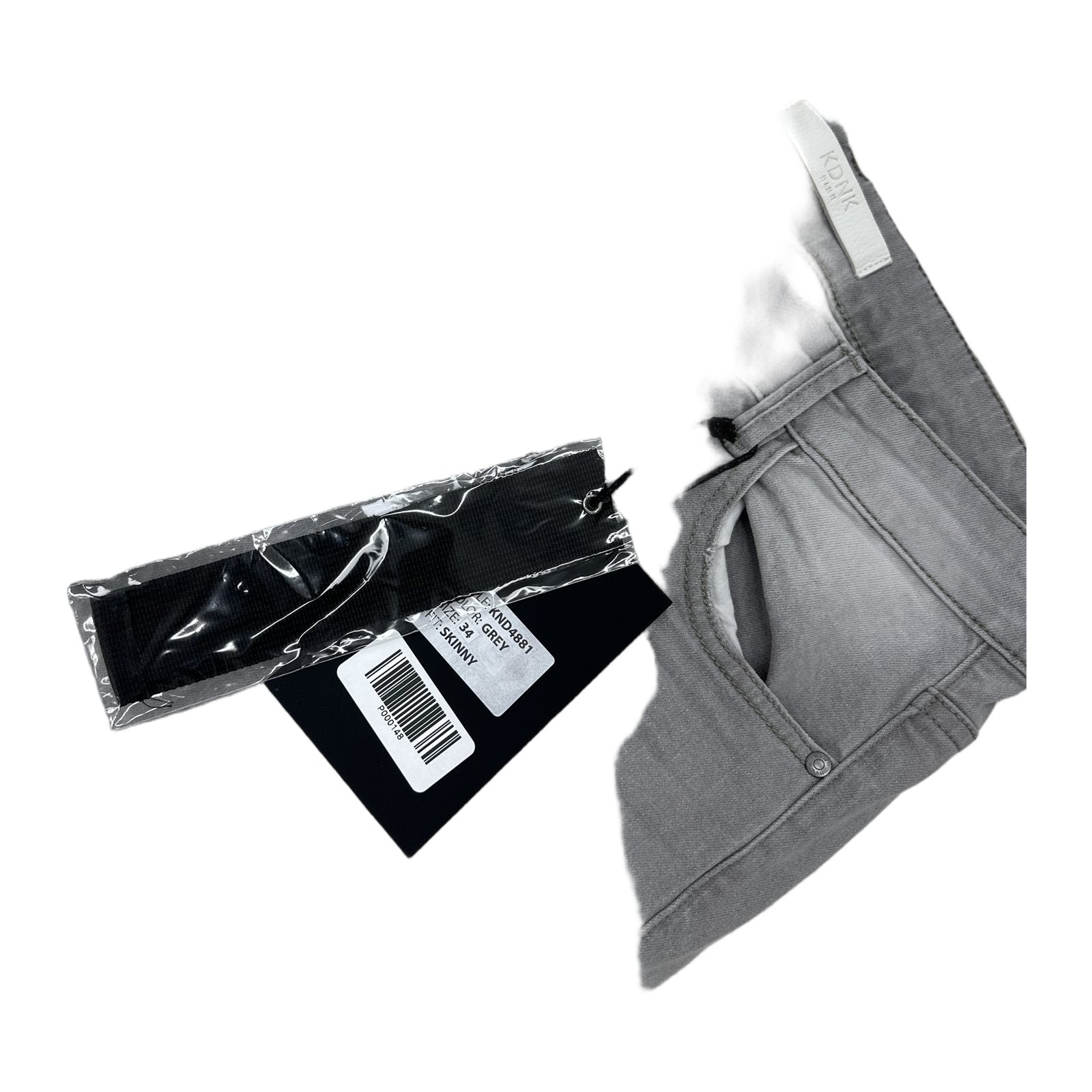 KDNK Distressed Skinny Jean — Grey, view 2