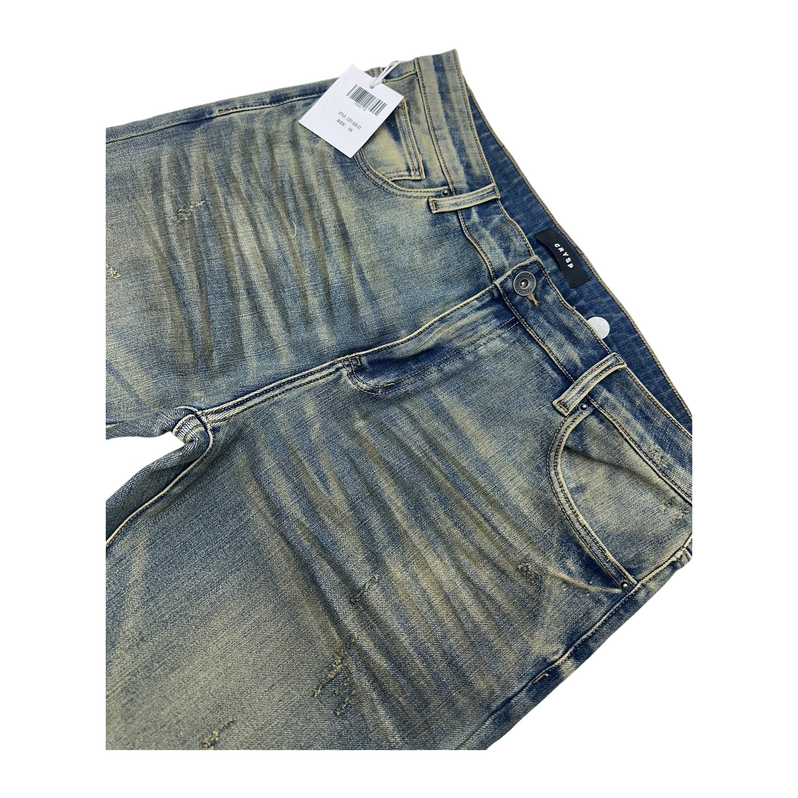 Crysp Atlantic Stacked Jean — Vintage Sand, view 5
