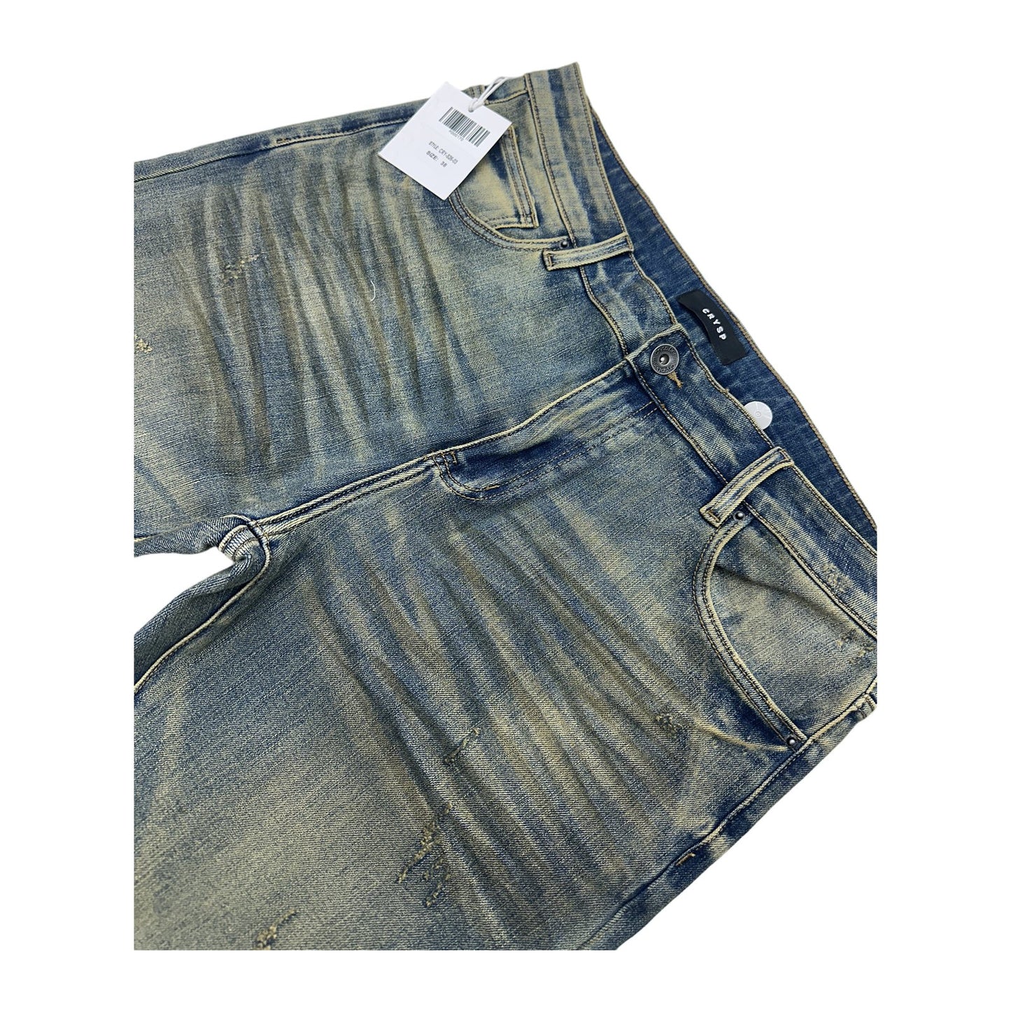 Crysp Atlantic Stacked Jean — Vintage Sand, view 11