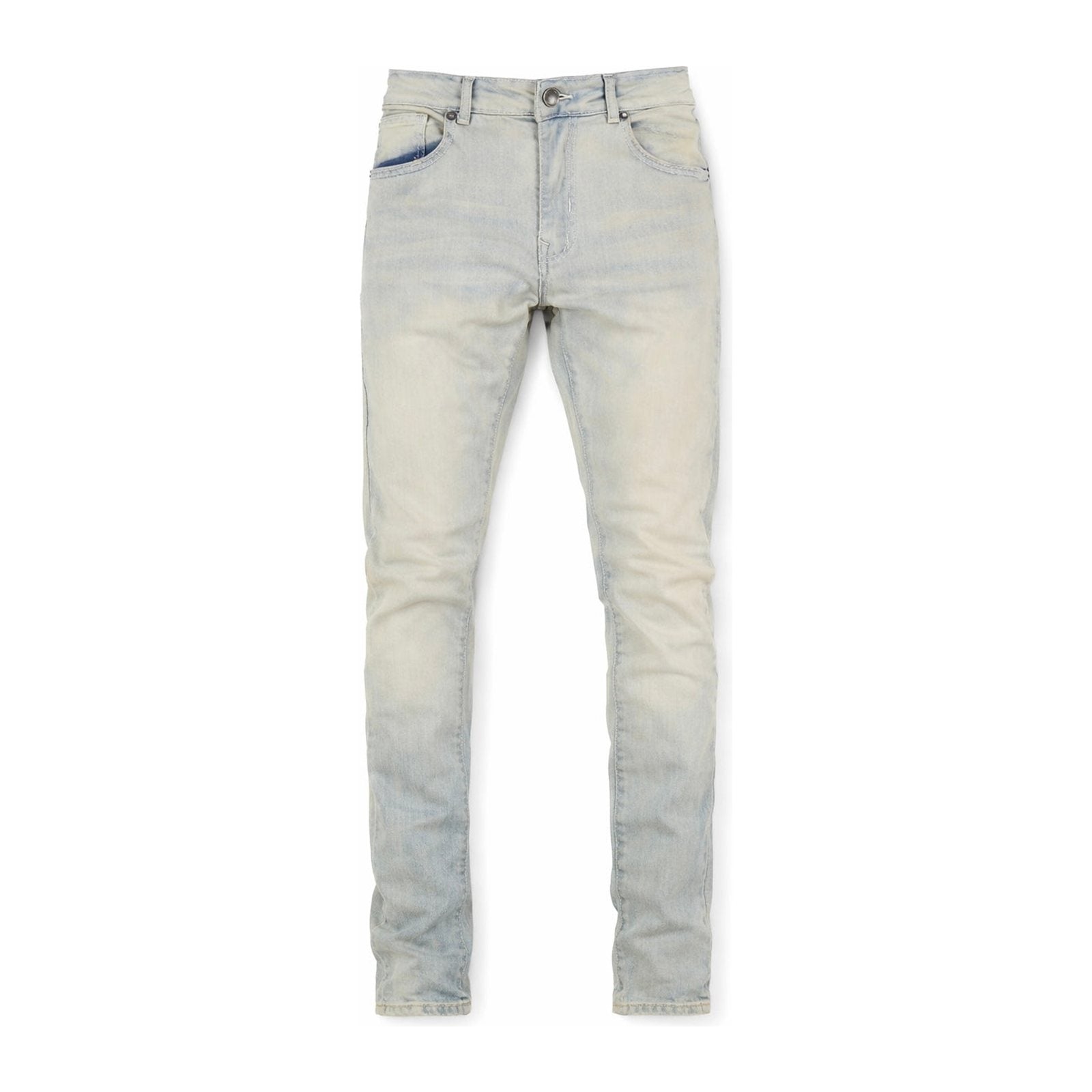 Focus 5244 Premium Clean Slim Denim — Khaki Vintage Wash