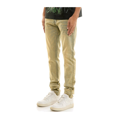 KDNK Rhinestone Skinny Jean — Tinted Blue, view 2