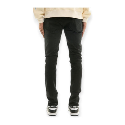 KDNK Rhinestone Skinny Jean — Jet Black, view 4