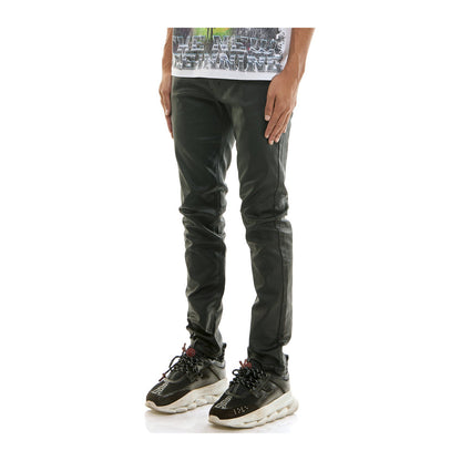 KDNK Everyday Wax Skinny Pant — Black, view 4