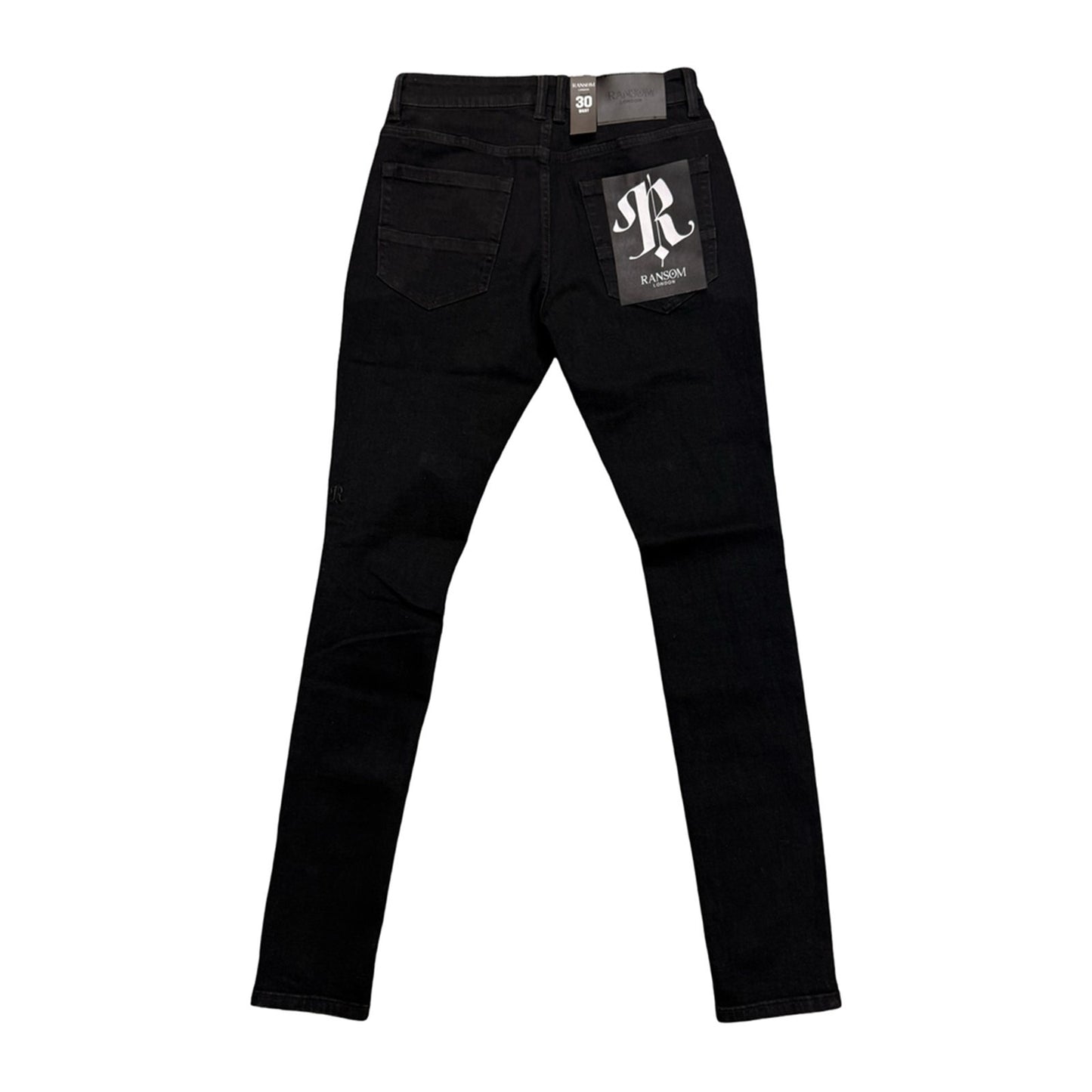 Ransom London Jet Black Denim, view 4