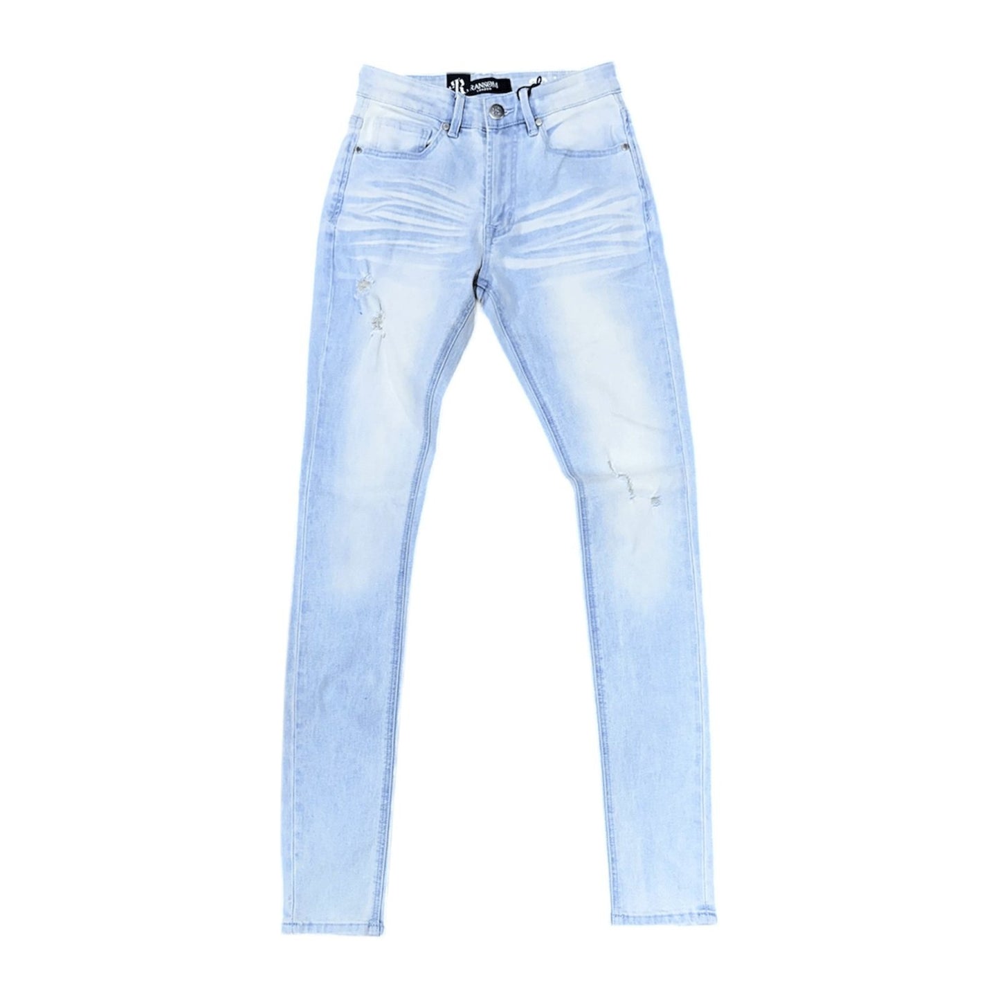 Ransom London "Glacier" Denim — Ice Blue, view 2