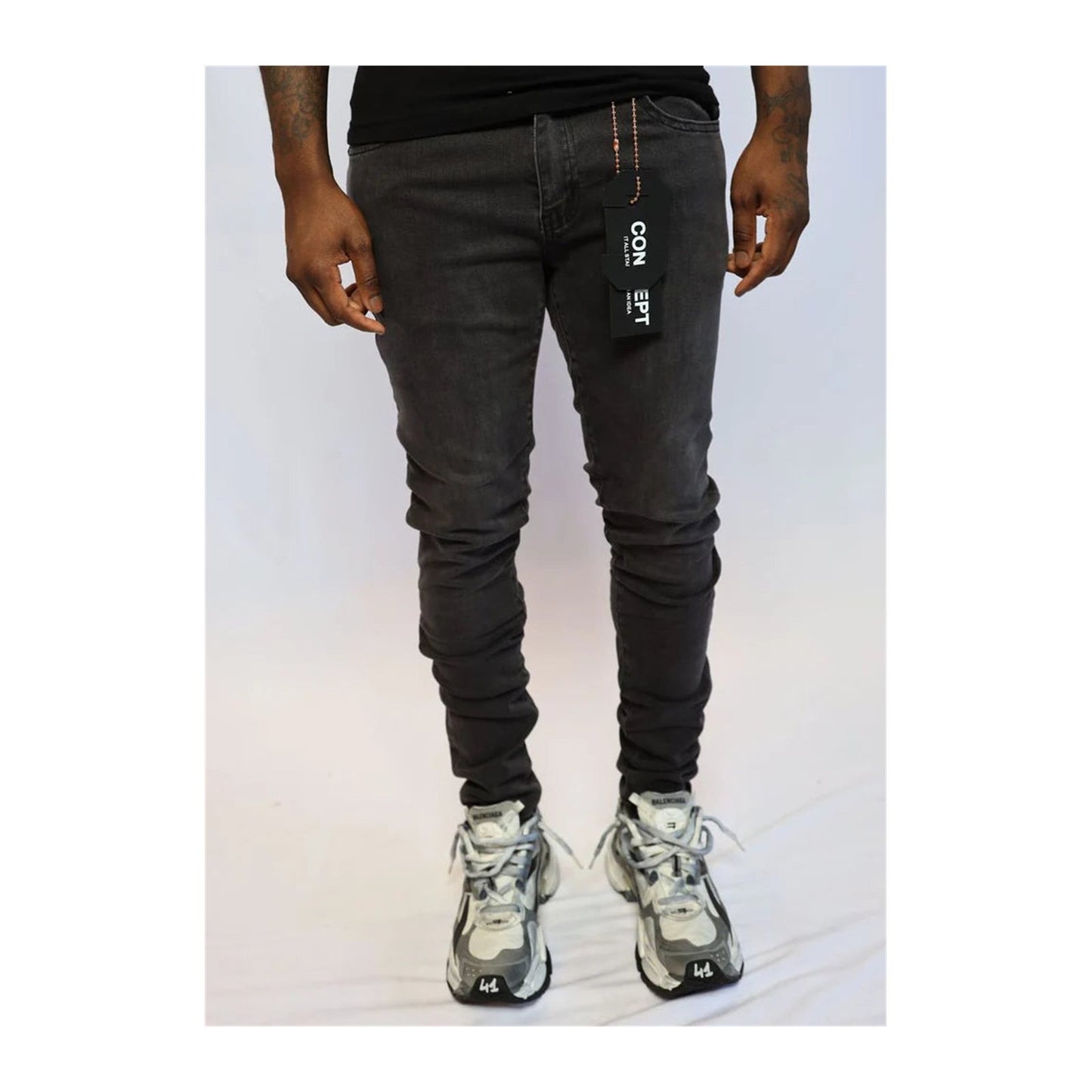 Concept "Colt" Jean — Black Wash, view 3