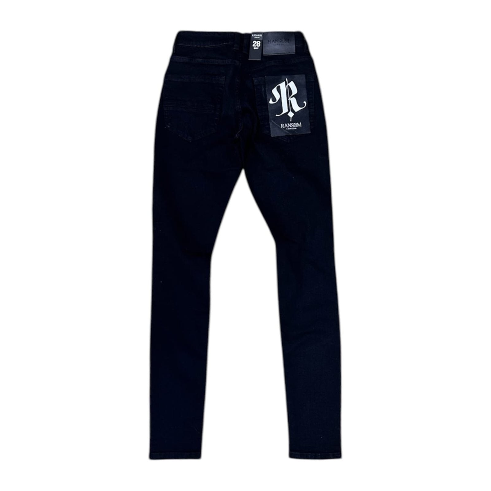 Ransom London "Obsidian" Denim — Black, view 4