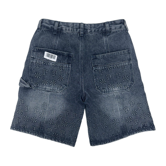 Prestige Flag Print Carpenter Denim Short, view 2