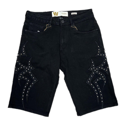 Waimea Studded Short — Black