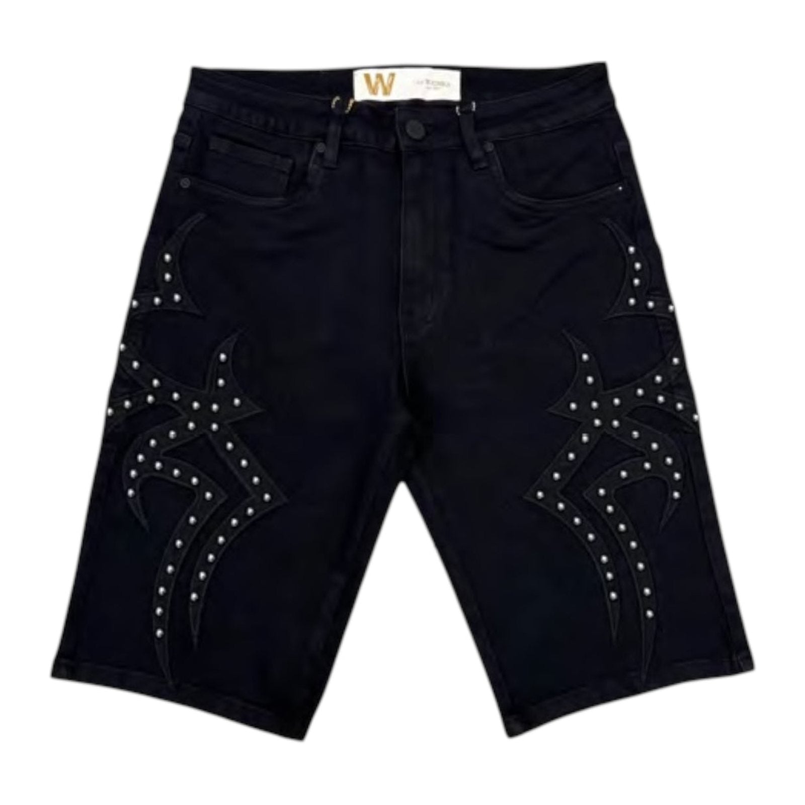 Waimea Studded Short — Black, view 2