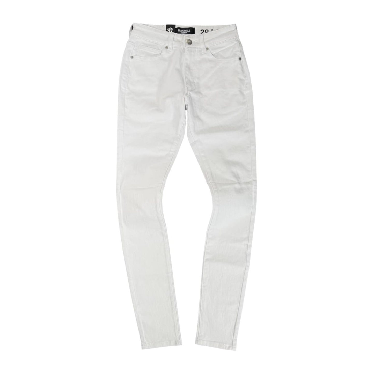 Ransom London "Snow" Clean Denim — White