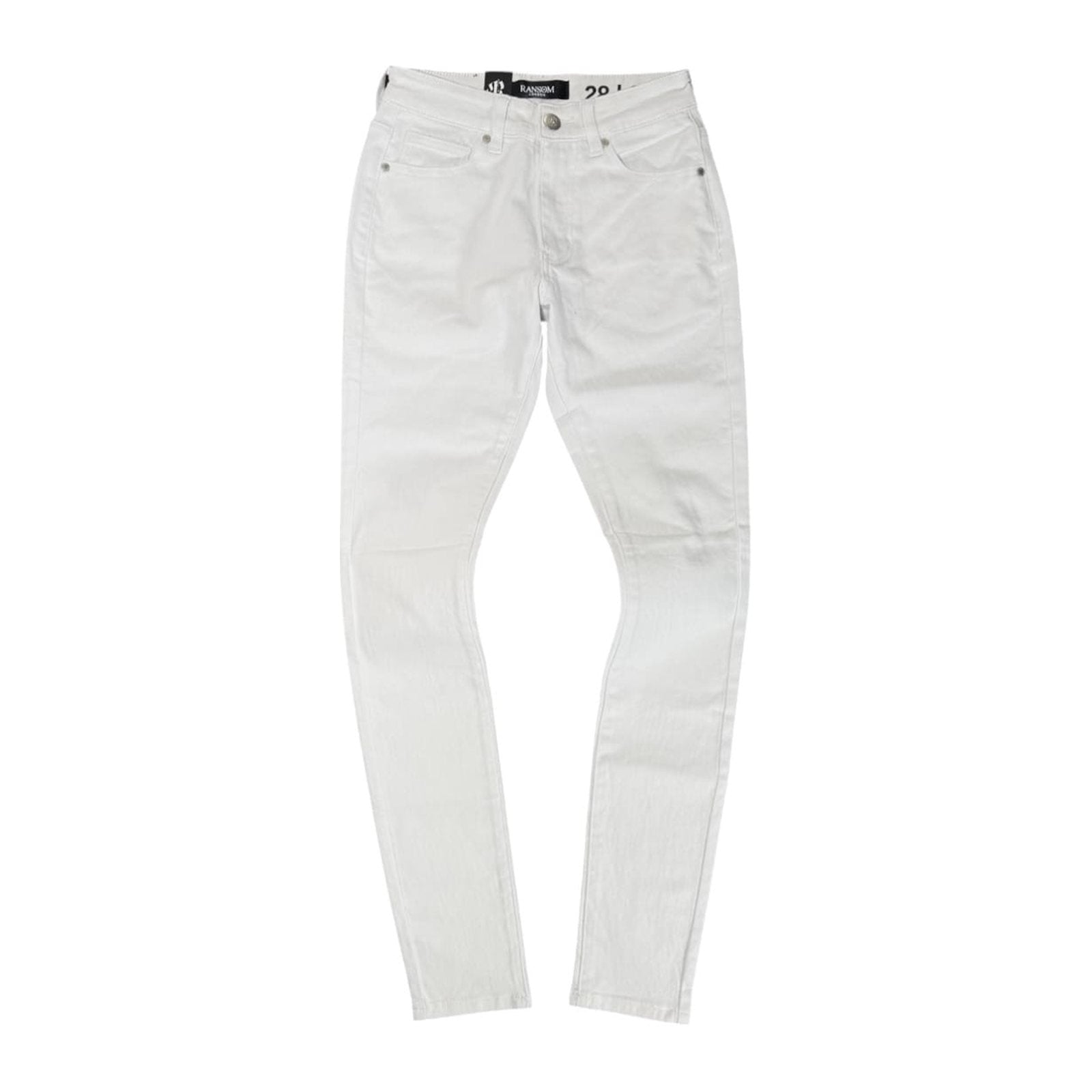 Ransom London "Snow" Clean Denim — White