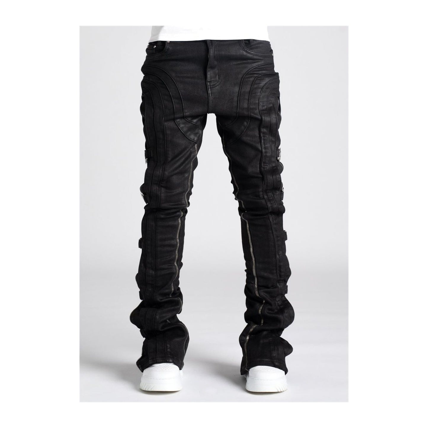 GUAPI Obsidian Waxed Premium Denim — Black