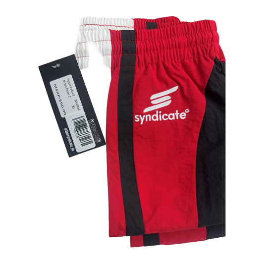 Syndicate Nylon Pant 2 — White/Red, view 2