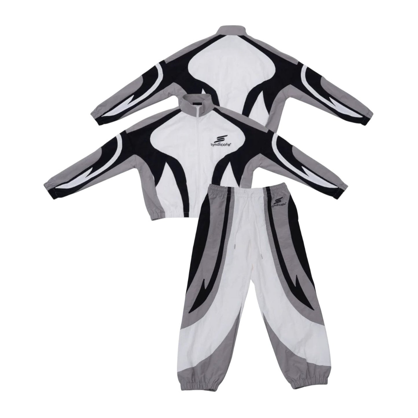 Syndicate Nylon Pant 3 — White/Grey