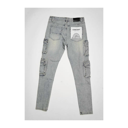 Concept Dunkirk Cargo Denim — Light Blue, view 2