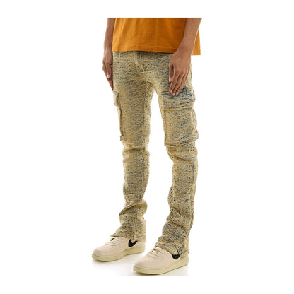 KDNK JQD2 Cargo Jean — Tinted Blue, view 2