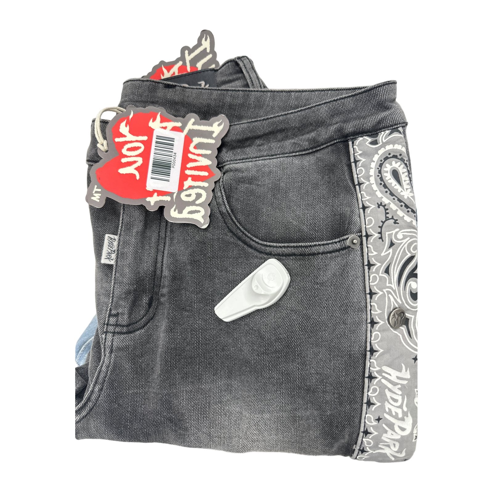 Hyde Park Bandana Jean — Grey, view 2