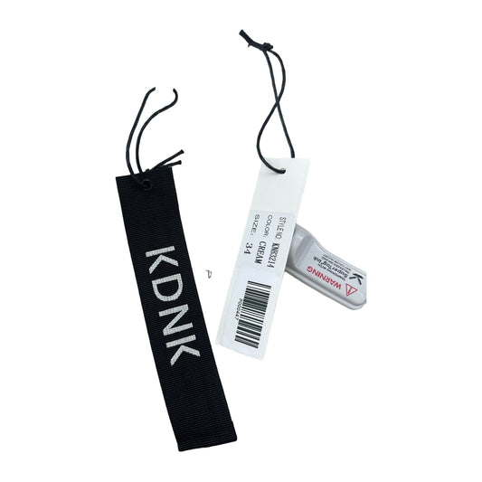 KDNK Cream Denim Jean — Off White