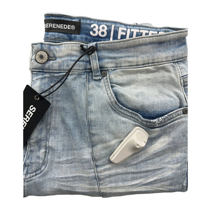 Serenede Fitted Jean — Light Blue, view 4