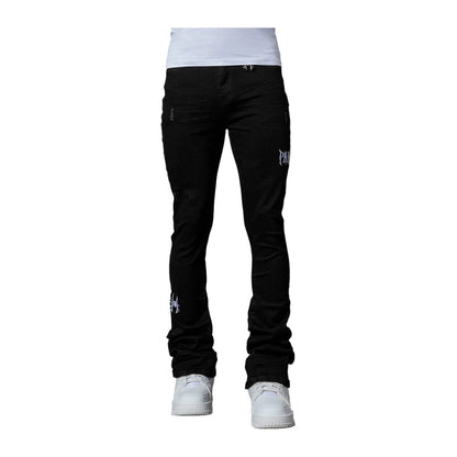 PAIN LAB Stacked Denim — Jet Black