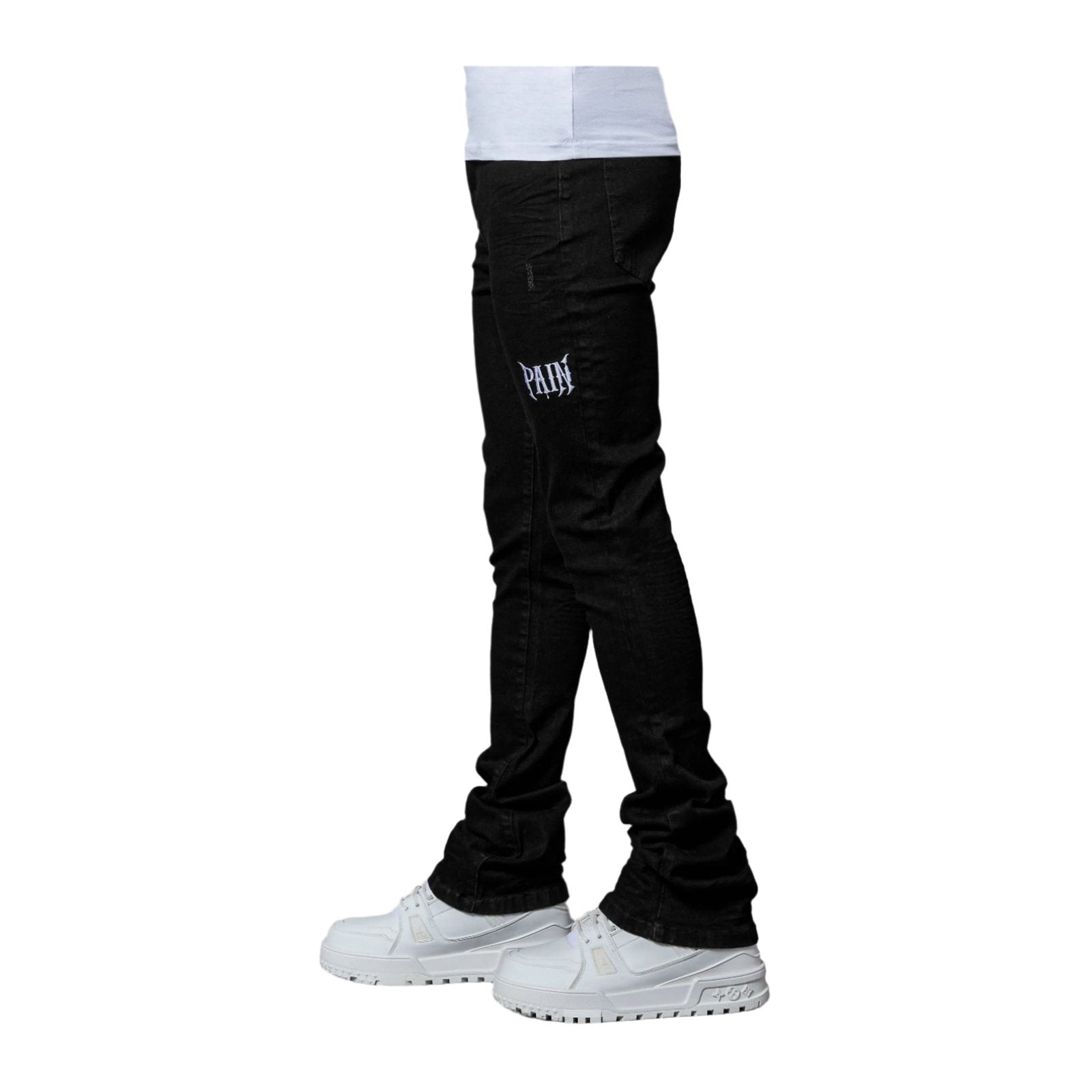 PAIN LAB Stacked Denim — Jet Black, view 2