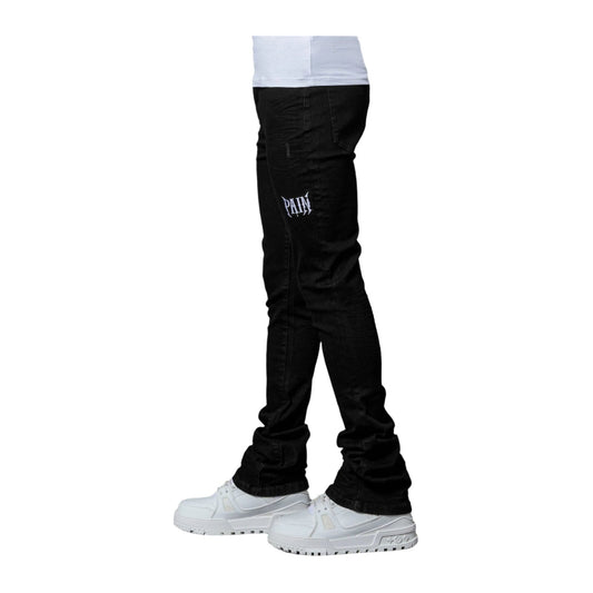 PAIN LAB Stacked Denim — Jet Black, view 2