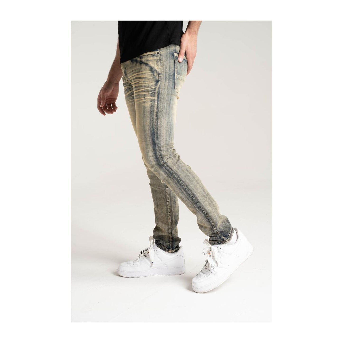 Spark Basic Stretch Denim — Dark Indigo, view 2