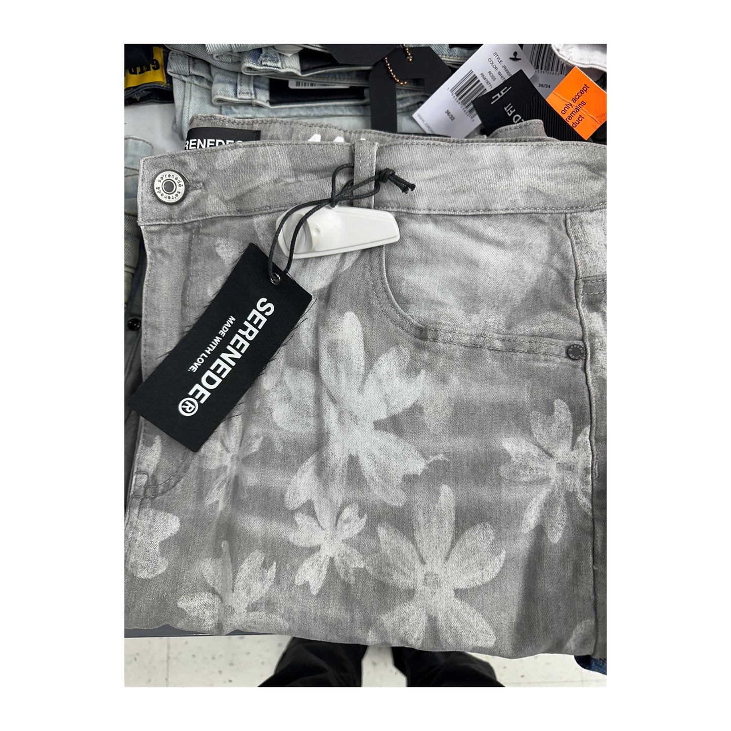 Serenede "Sakura" Jean — Stone Grey Floral
