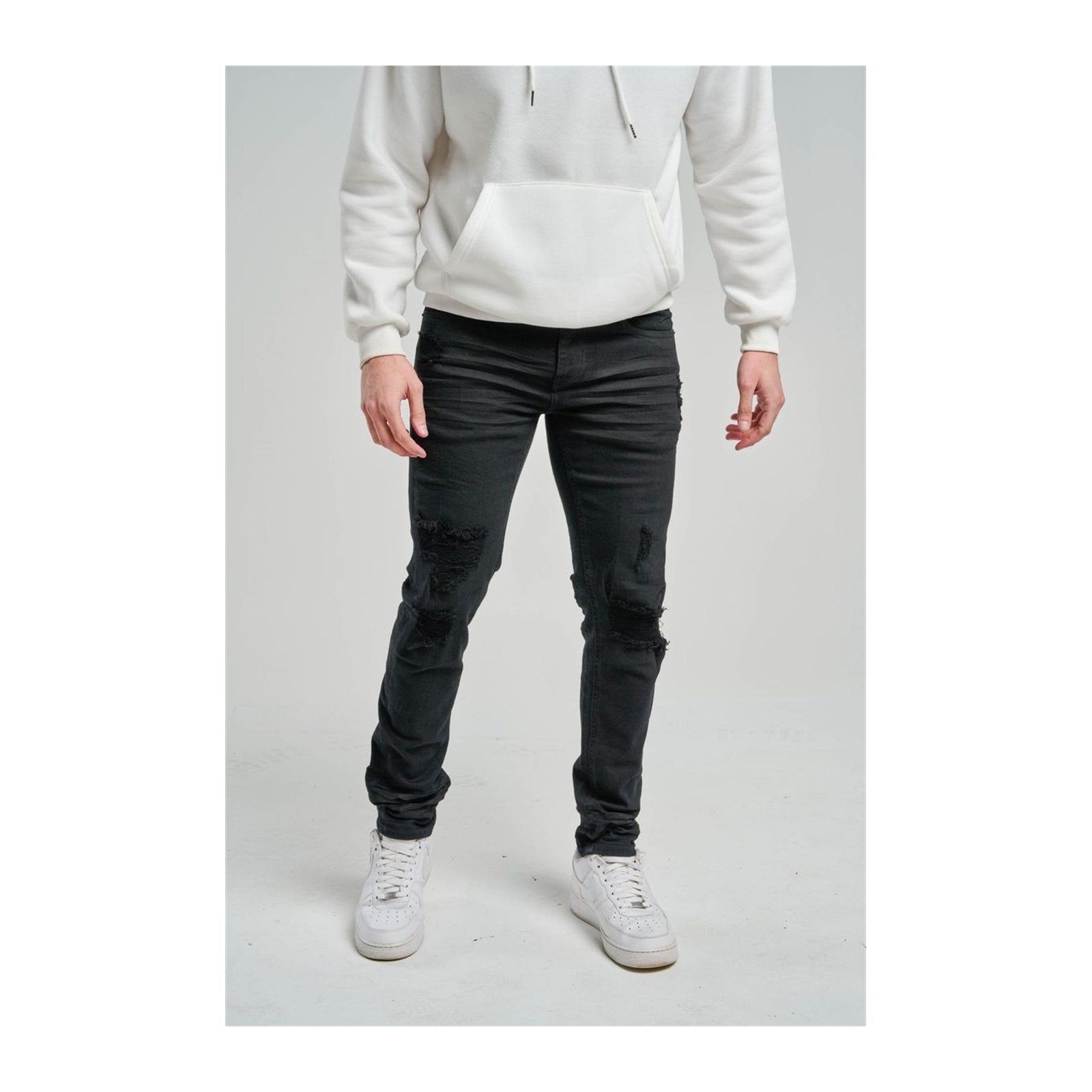 Spark Slim Fit Stretch Jean — Jet Black