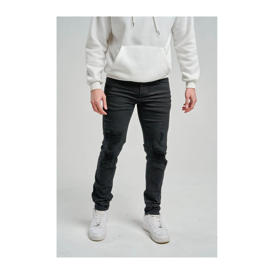Spark Slim Fit Stretch Jean — Jet Black