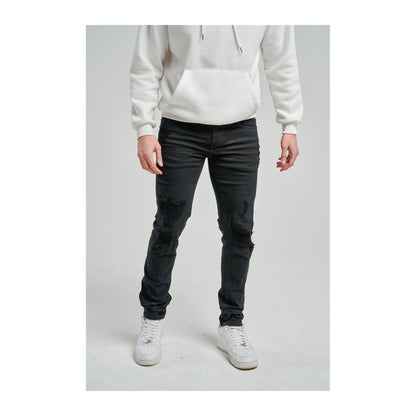 Spark Slim Fit Stretch Jean — Jet Black, view 4